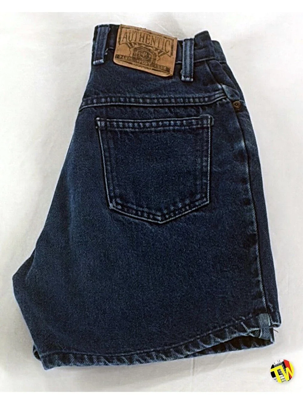 Vintage 90s Park's Sport Club Denim Shorts High Waisted Mom
